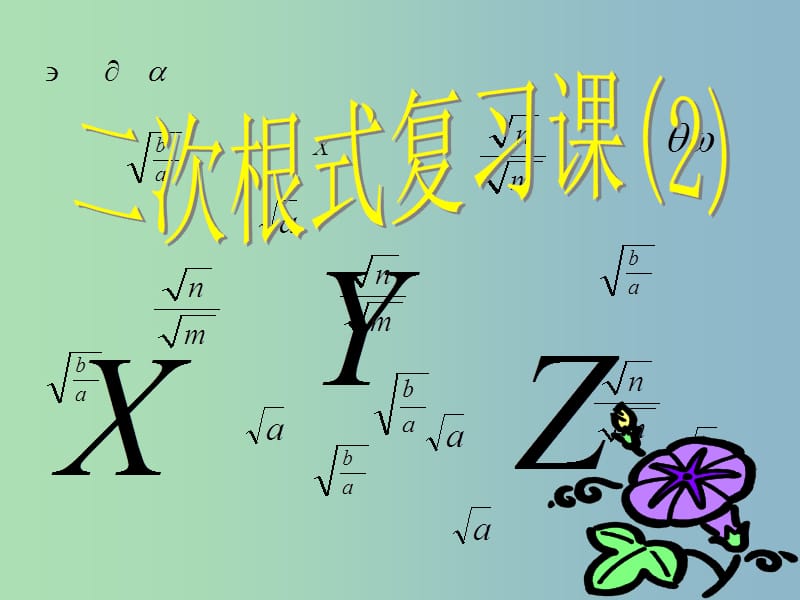 八年级数学下册《第12章 二次根式》复习课件2 （新版）苏科版.ppt_第1页