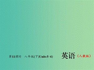 中考英語(yǔ)總復(fù)習(xí) 第一輪 教材復(fù)習(xí)（考點(diǎn)精講精練）第11課時(shí) 八下 Units 5-6習(xí)題課件 人教新目標(biāo)版.ppt