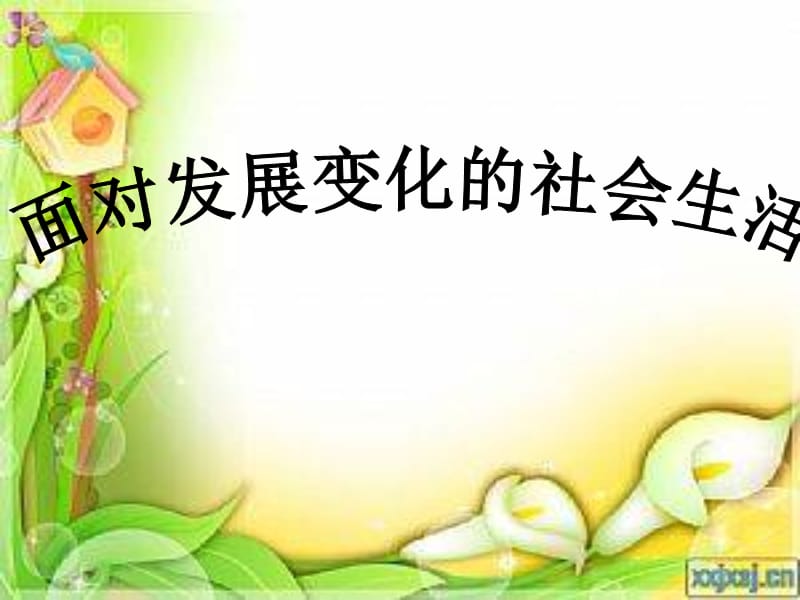 面对发展变化的社会生活(共33张PPT).ppt_第1页