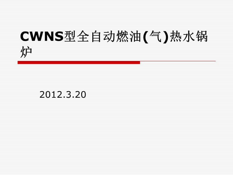 CWNS型全自动燃油(.ppt_第1页