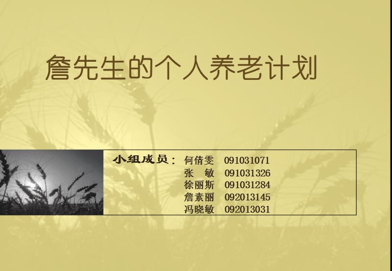 《个人养老计划》PPT课件.ppt_第1页