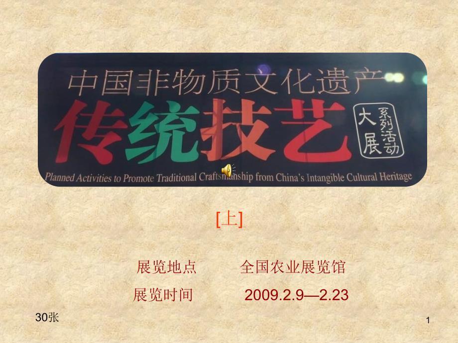 中国非物质文化遗产传统技艺大展上_第1页