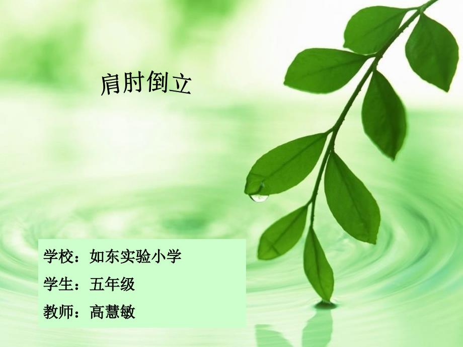 技巧肩肘倒立_第1页