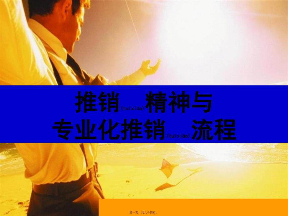 医学专题—推销精神与专业化推销流程_第1页