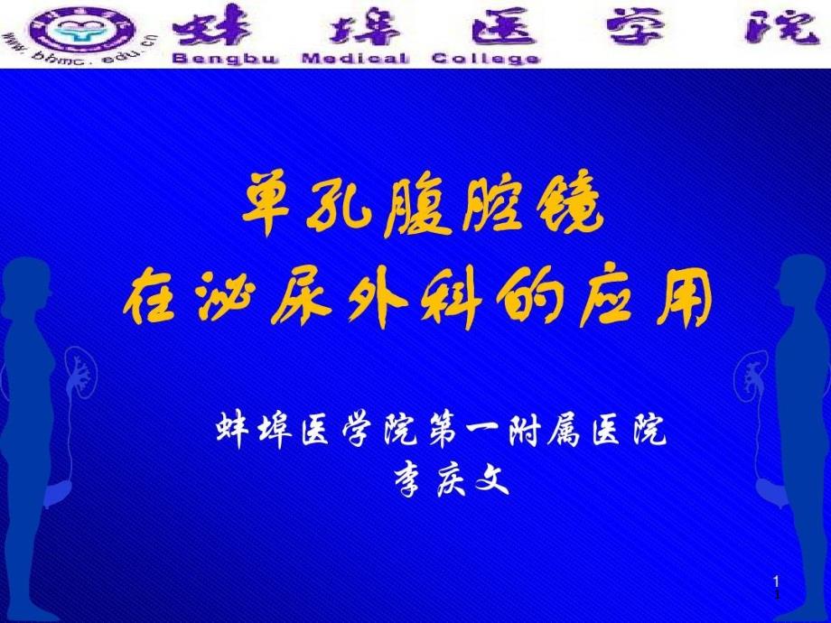 单孔腹腔镜在泌尿外科的应用参考ppt课件_第1页