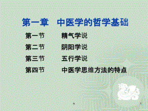 中醫(yī)學的哲學基礎(chǔ)ppt課件
