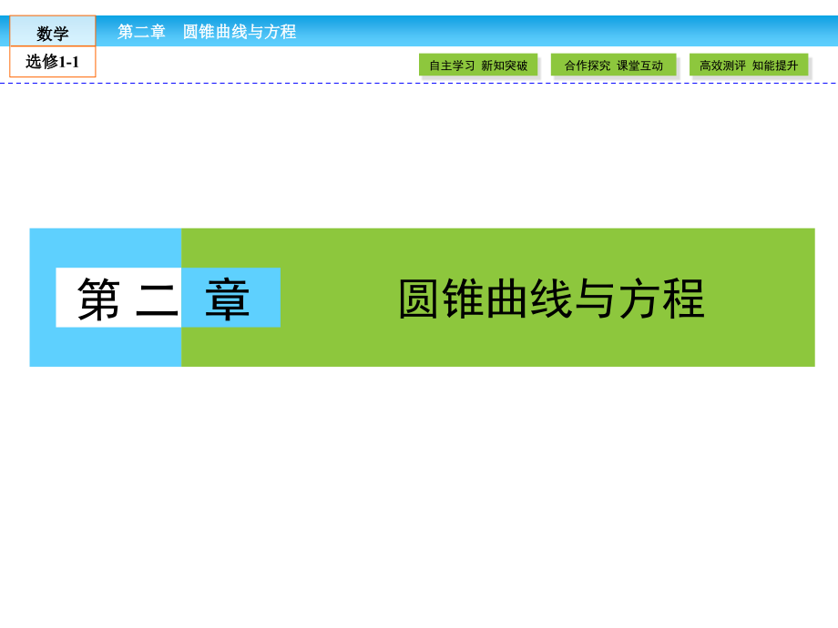 （人教版）高中数学选修11ppt课件第2章圆锥曲线与方程_第1页